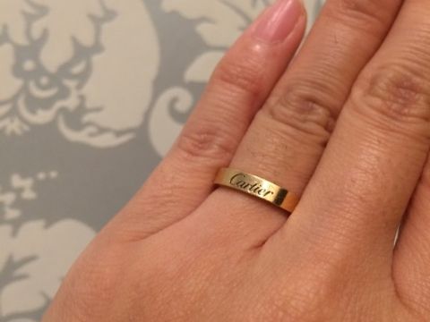 【カルティエ(Cartier)の口コミ】 婚約指輪と一緒に結婚指輪を探していました。カラーは絶対にピンクゴール…