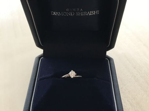 【銀座ダイヤモンドシライシの口コミ】 豪華すぎるのは好みではなかったため、シンプルだけど存在感と清楚のある…