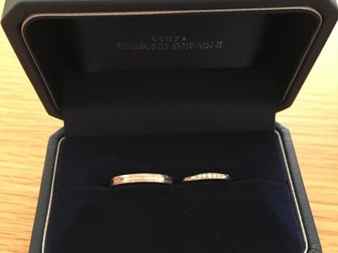 【銀座ダイヤモンドシライシの口コミ】 最初は旦那さんが気に入ったデザインでした！
ペアのデザインの物にしたい…