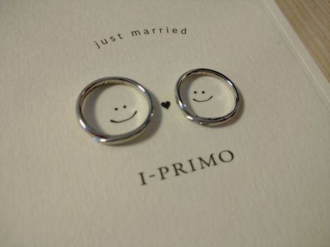 【アイプリモ(I-PRIMO)の口コミ】 ペアで並べてもかわいく、控えめにダイヤが入っているデザインがとてもか…