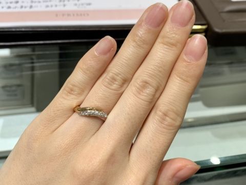 【アイプリモ(I-PRIMO)の口コミ】 華やかな雰囲気のものを数点ご提案いただいた中から、こちらは特にピンク…