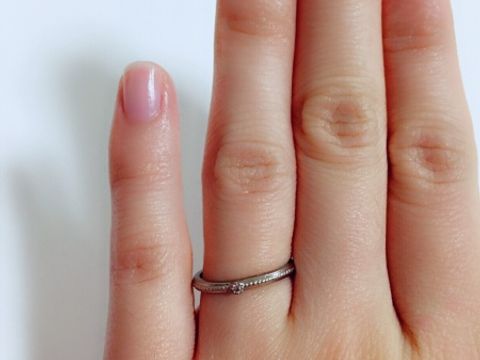 【MISS MONT ROND(ミスモントロンド)の口コミ】 指輪自体、太いのより細いものが好きで、少し華奢なものを探していました…