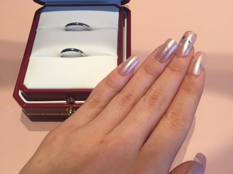 【カルティエ(Cartier)の口コミ】 接客業をしている主人の意向で結婚指輪はカルティエでと決めていたので購…