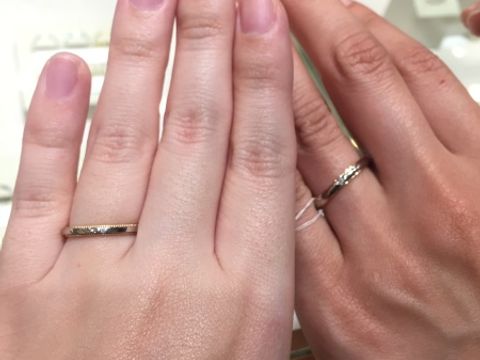 【Joie de treat.(ジョア・ドゥ・トリート)の口コミ】 指輪はせっかくなら、デザインが入ったものが他の人と差別化が出来、特別…