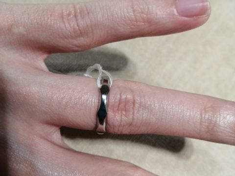 【ブルガリ(BVLGARI)の口コミ】 ブルガリです。シンプルですがフラットでプラチナの含有量も多く存在感が…