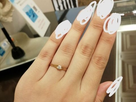 【agete(アガット)の口コミ】 アガットのファッションリングは持っていますがブライダルリングは見たこ…