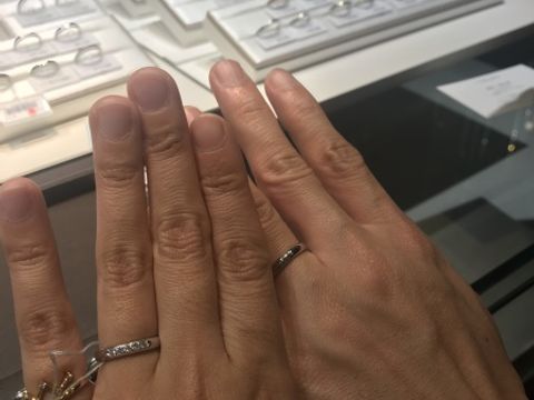 【アイプリモ(I-PRIMO)の口コミ】 太さがありしっかりしていた。存在感もあった。メレダイヤが埋め込まれて…