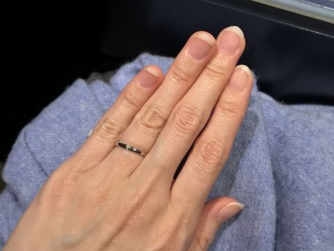 【銀座ダイヤモンドシライシの口コミ】 シンプルな指輪が欲しくて探していたところ、担当の方が用意してください…