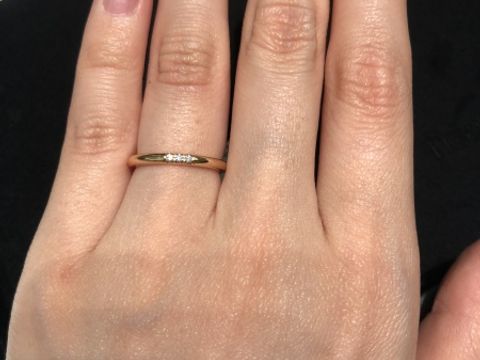 【ティファニー(Tiffany & Co.)の口コミ】 とにかくシンプルでつけやすかったです。長く使うにはシンプルで可愛いデ…