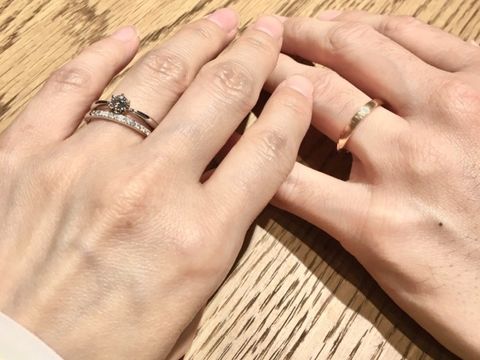 【BIJOUPIKO(ビジュピコ)の口コミ】 私は太めの指輪がいいなと思っていました。ピンクゴールドで半周はマット…