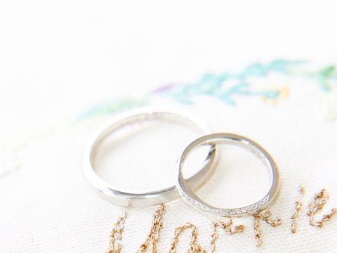 【BIJOUPIKO(ビジュピコ)の口コミ】 夫婦ともに普段アクセサリーをつけないので、結婚指輪は肌なじみがよく、…