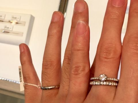 【STAR JEWELRY(スタージュエリー)の口コミ】 マリッジリングはハーフエタニティを探していて可愛かったため試着しまし…