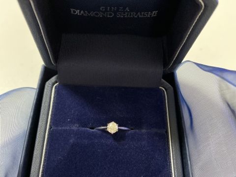 【銀座ダイヤモンドシライシの口コミ】 指輪はプロポーズの際に彼より頂きました。彼曰く、ダイアがハートアンド…