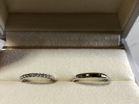 【YUKIZAKI BRIDAL(ユキザキブライダル)の口コミ】 旦那の方は、仕事で曲がりやすいため、シンプルで強度が強いものを希望し…