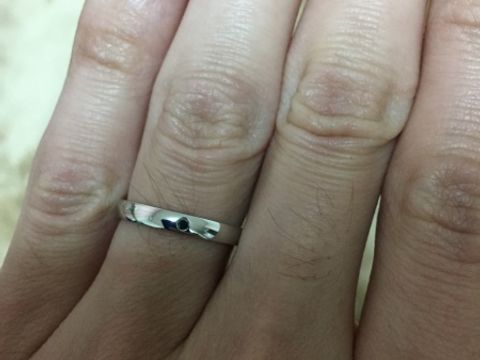 【エクセルコダイヤモンド(EXELCO DIAMOND)の口コミ】 平打ちで、ブラックダイヤモンドを入れられるところが魅力的でエクセルコ…