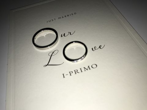 【アイプリモ(I-PRIMO)の口コミ】 私たちは、ペアで全く違うそれぞれが気に入ったデザインのリングを選びま…