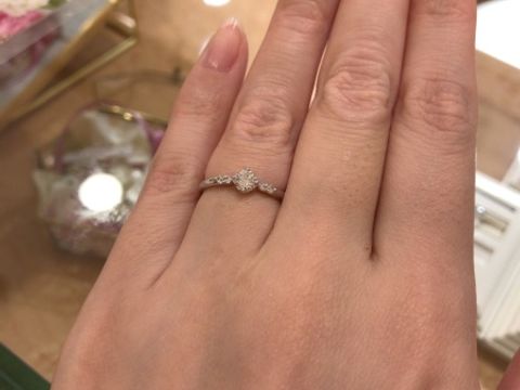 【Mariage ent(マリアージュエント)の口コミ】 石の大きさ、色、デザイン等、自分の好みに合わせてオリジナルの指輪を作…