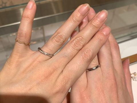 【ケイウノ ブライダル(K.UNO BRIDAL)の口コミ】 安価で品揃えも多いので、若い世代に優しい指輪が多い印象だった。また、…