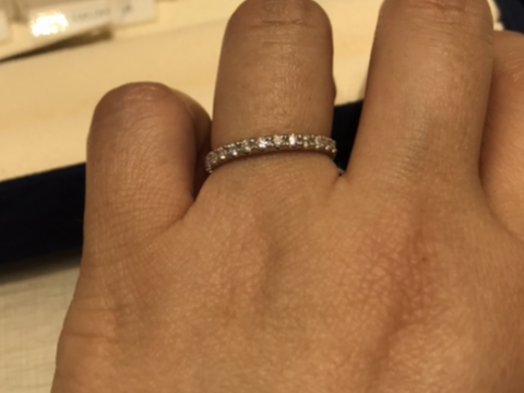 【Ponte Vecchio(ポンテヴェキオ)の口コミ】 プラチナのエタニティが欲しくて、高島屋のジュエリーコーナーを歩いてい…