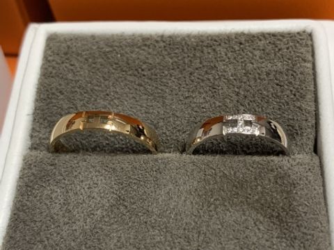 【エルメス(HERMES)の口コミ】 エルメスの他の種類のリングも魅力的でしたが、「H」の文字がモチーフにな…