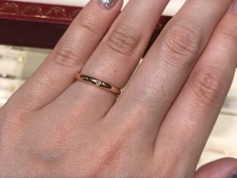 【カルティエ(Cartier)の口コミ】 ピンクゴールドがファッショナブルでおしゃれな雰囲気があり、一つのダイ…