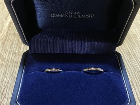 【銀座ダイヤモンドシライシの口コミ】 毎日付けるもので、これから長く身に付ける指輪だから、シンプルで手に馴…