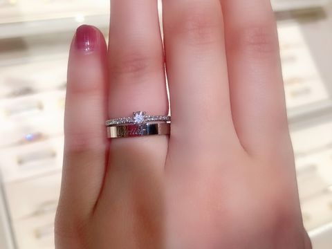 【カルティエ(Cartier)の口コミ】 Cドゥカルティエの丸いタイプが、私の指にはあまり合わないように感じたの…