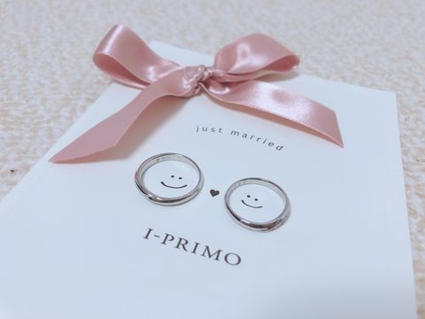 【アイプリモ(I-PRIMO)の口コミ】 重ね付けした時の婚約指輪との相性と旦那さんも気に入ったデザインであっ…