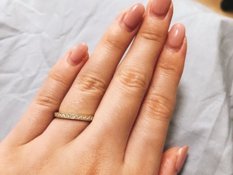 【アイプリモ(I-PRIMO)の口コミ】 エタニティリングが良くて、華やかなデザイン中心で試着しました。見るた…