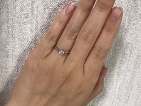 【LAPAGE(ラパージュ)の口コミ】 ダイヤの輝きの綺麗さとダイヤの大きさが大きかったこと。また横から見た…