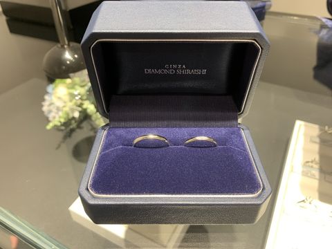 【銀座ダイヤモンドシライシの口コミ】 購入したティアオブリリーは結婚指輪らしさもありつつ、さりげなくダイヤ…