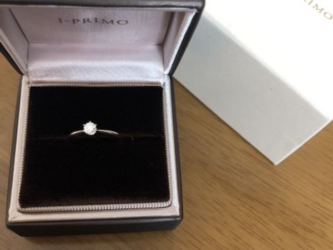 【アイプリモ(I-PRIMO)の口コミ】 プロポーズリングなので後ほど気に入ったデザインに変えられるところが魅…