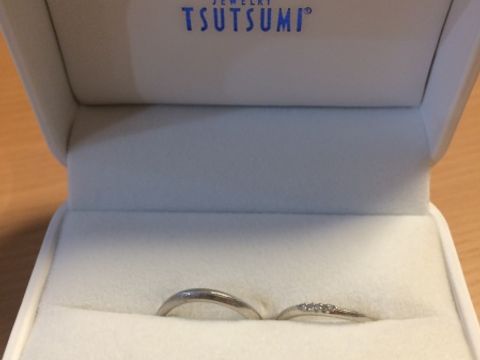 【ジュエリーツツミ(JEWELRY TSUTSUMI)の口コミ】 ジュエリーツツミの婚約指輪をプレゼントしてもらったので、それに合うデ…