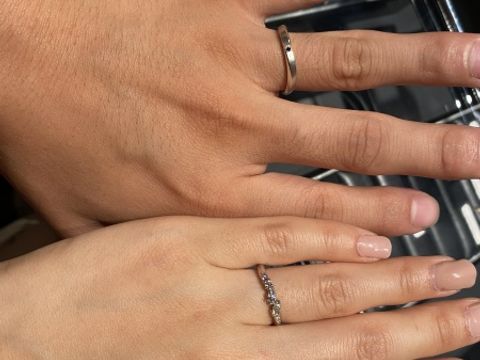 【エクセルコダイヤモンド(EXELCO DIAMOND)の口コミ】 来店前にネットで先にデザイン見ていて、デザインが他にないゴージャス感…