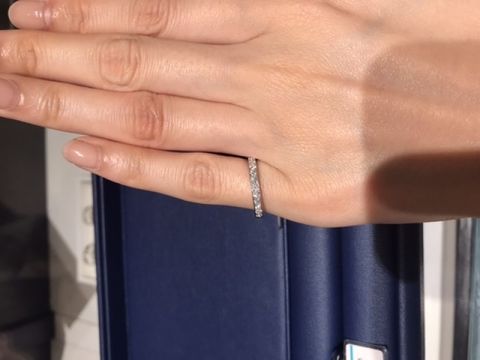 【銀座ダイヤモンドシライシの口コミ】 ハーフエタニティを探していたので銀座ダイヤモンドシライシさんでもいく…