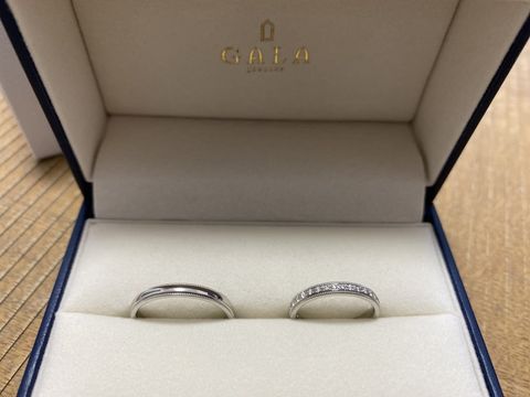【GALA JEWELRY(ガラジュエリー)の口コミ】 最初はシンプルなものを、と思っていたのですが複数の指輪を見ていて、そ…