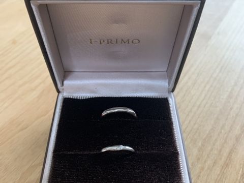 【アイプリモ(I-PRIMO)の口コミ】 結婚指輪は普段付けするものなので、見た目がシンプルなタイプを希望して…