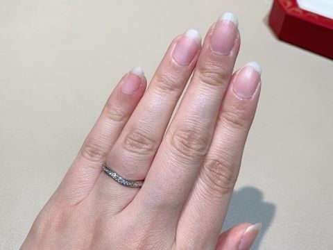 【カルティエ(Cartier)の口コミ】 カルティエのサイトで試着したいデザインを決めていたのでそれを出しても…