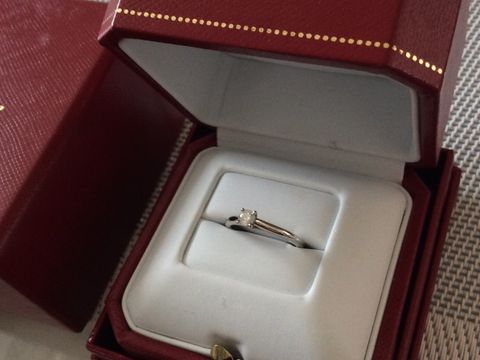 【カルティエ(Cartier)の口コミ】 エンゲージリングらしい立て爪のデザインのものを探していました。
シンプ…