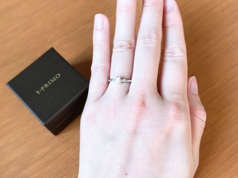 【アイプリモ(I-PRIMO)の口コミ】 私の誕生日に合わせたダイヤモンドの大きさにしていただきました。またダ…