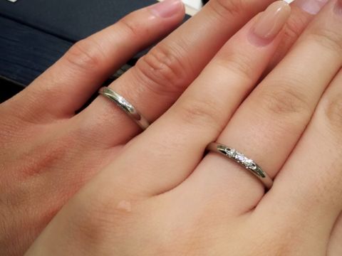 【MIKIMOTO(ミキモト)の口コミ】 3石ダイヤの輝きが、ちょうど良かったから。ダイヤが大きめでしっかり輝く…