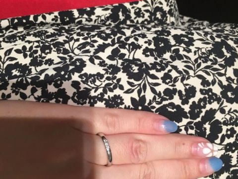 【銀座ダイヤモンドシライシの口コミ】 王道なデザインではありますが、ダイヤの輝き（研磨）がとても素晴らしく…