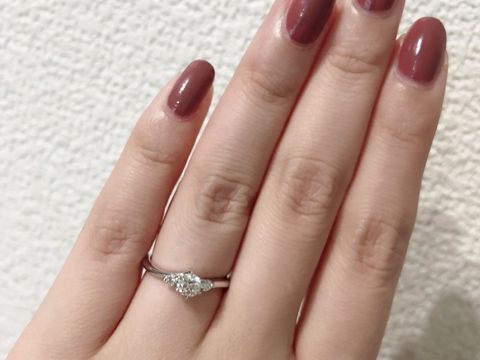 【銀座ダイヤモンドシライシの口コミ】 プラチナであることはもちろん、ダイヤの質にもこだわりました。4Cについ…