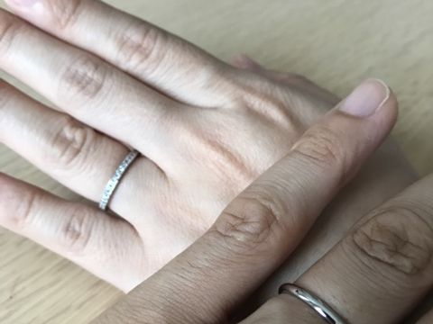 【銀座ダイヤモンドシライシの口コミ】 一生に一度の買い物だし「ダイヤが入ったデザインか、他にはない変わった…