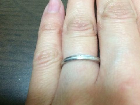 【ギンザタナカブライダル(GINZA TANAKA BRIDAL)の口コミ】 結婚指輪は、絶対に中央ミル打ちのもの！とこだわっていました。両親の結…