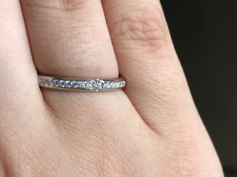 【ラザール ダイヤモンド(LAZARE DIAMOND)の口コミ】 婚約指輪を頂かなかったので、華やかだけど日常でも使いやすい指輪を探し…