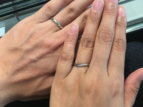 【アイプリモ(I-PRIMO)の口コミ】 細過ぎず太過ぎずちょうど良いリングの幅でした。ダイヤモンドの輝きもあ…