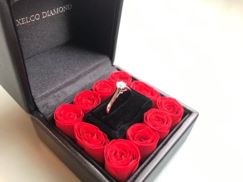 【エクセルコダイヤモンド(EXELCO DIAMOND)の口コミ】 昔から続く一石ダイヤでダイヤが主役のシンプルなデザインに憧れていまし…