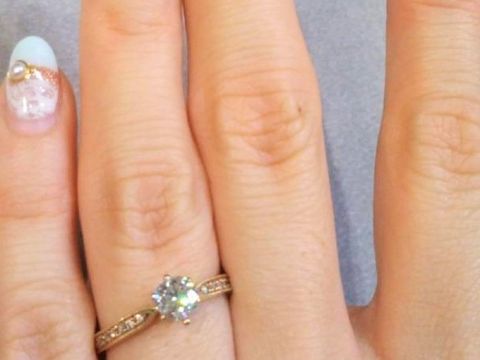 【LEHAIM(レハイム)の口コミ】 とにかく婚約指輪はピンクゴールドでさがしており、ダイヤの大きさや質もD…