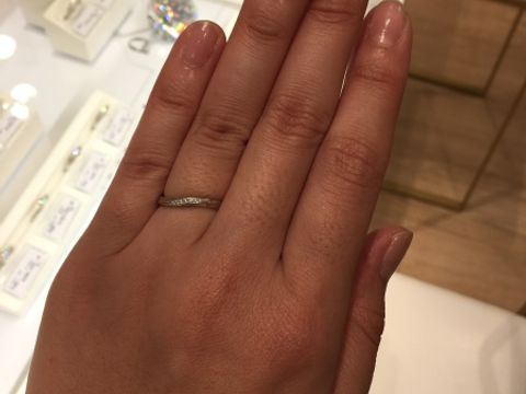 【festaria bijou SOPHIA(フェスタリア ビジュソフィア)の口コミ】 仕事柄子どもや保護者と関わるのであまり華やかなものは、、、でもダイヤ…